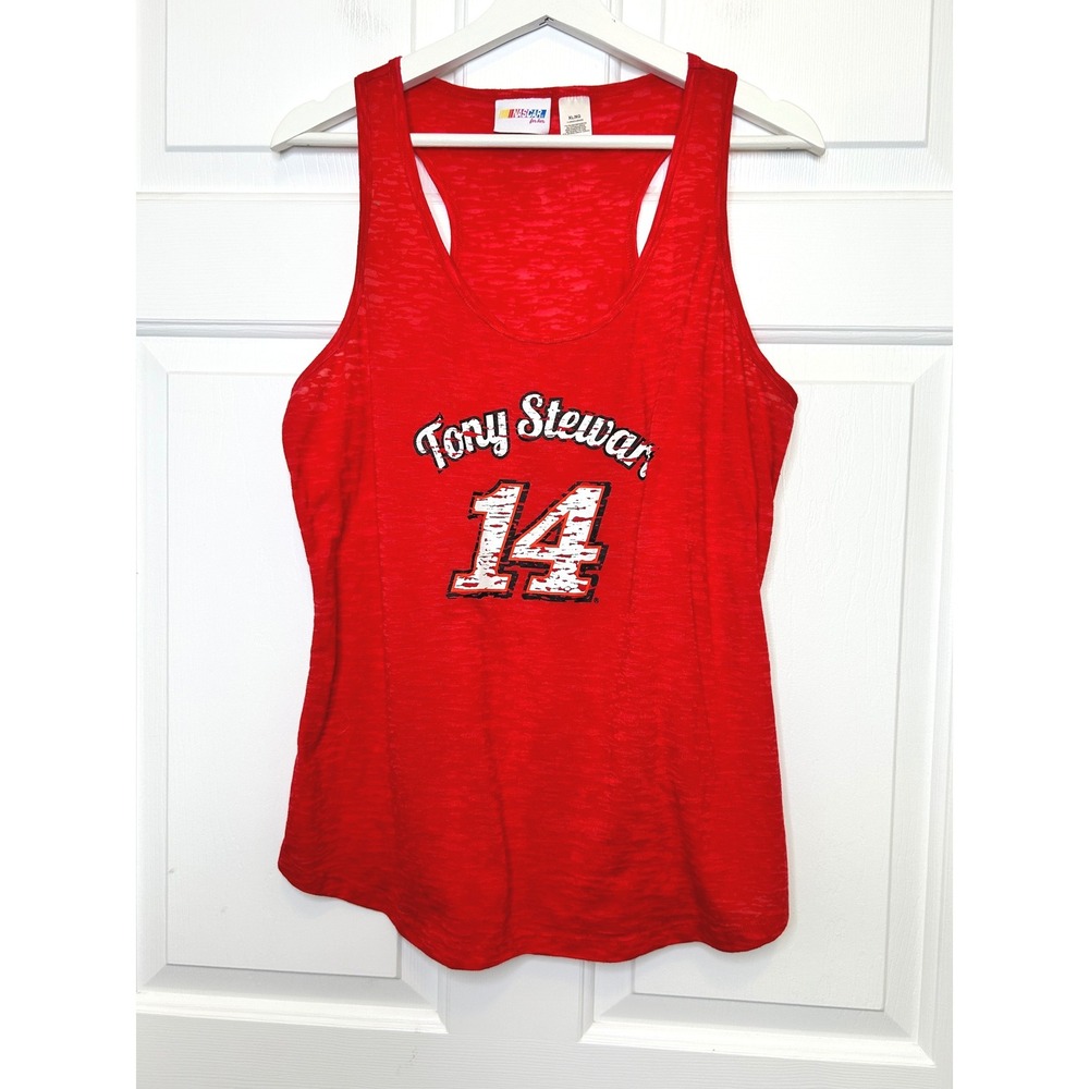 NASCAR Tony Stewart 14 Tank Top XL Red Racerback